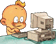 Baby mit Computer
